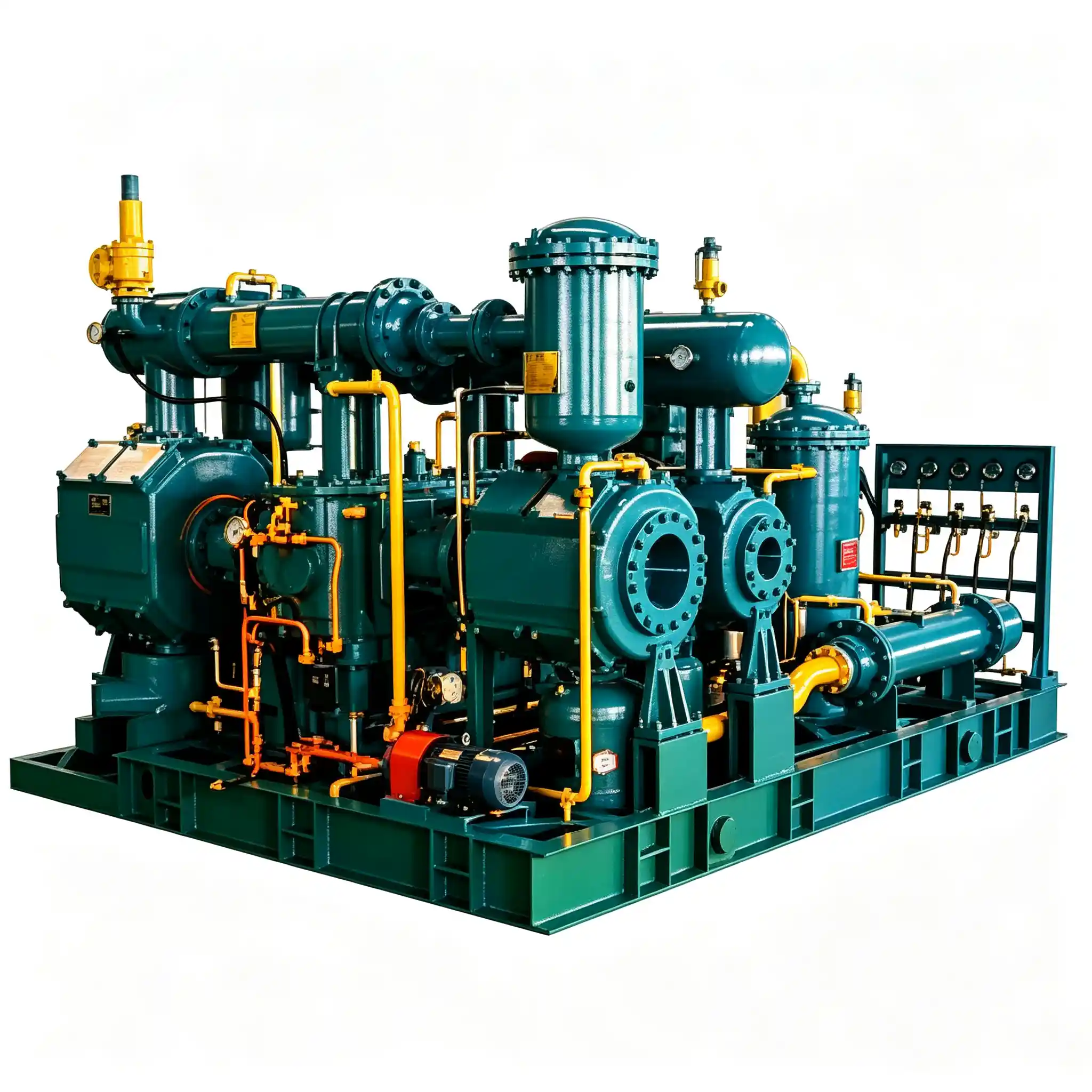 4M Series four-row four-stage high pressure natural gas compressor for high-capacity industrial gas compression